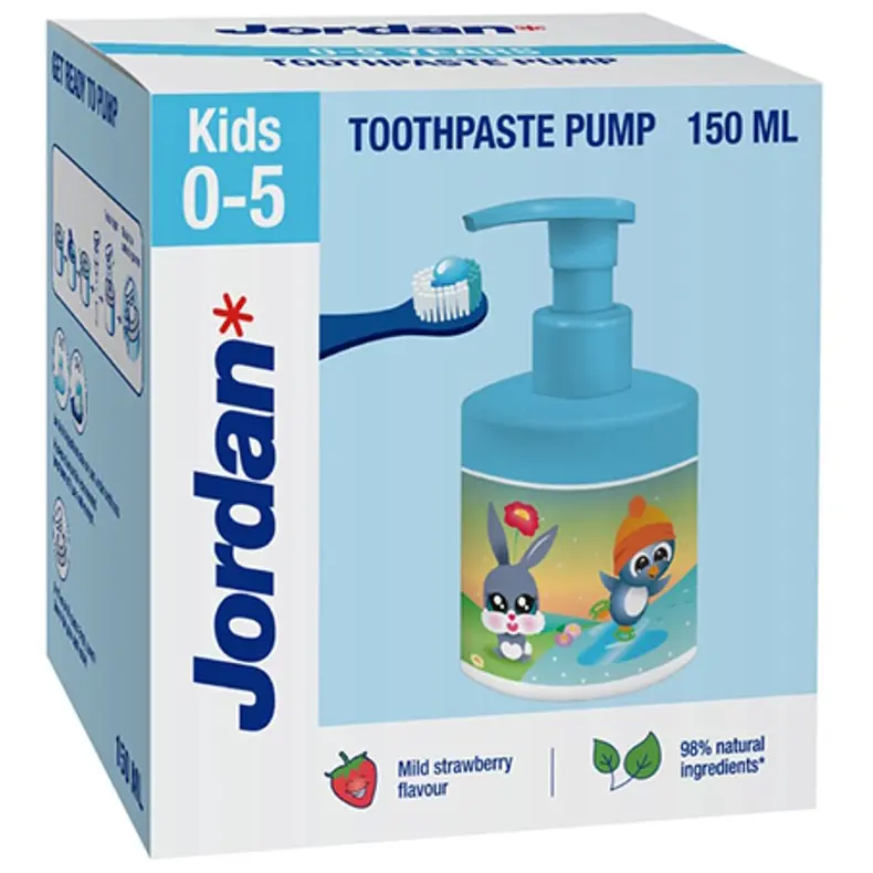 Зубна паста Jordan Kids 0-5 років 150 мл з дозатором (510002810) - фото 2