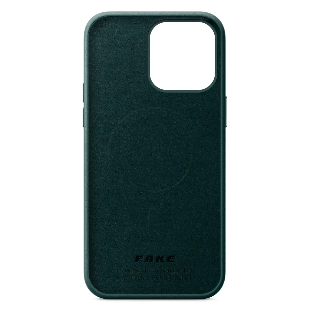 Чохол ArmorStandart Fake Leather Case для Apple iPhone 13 Pro Shirt Green - фото 2