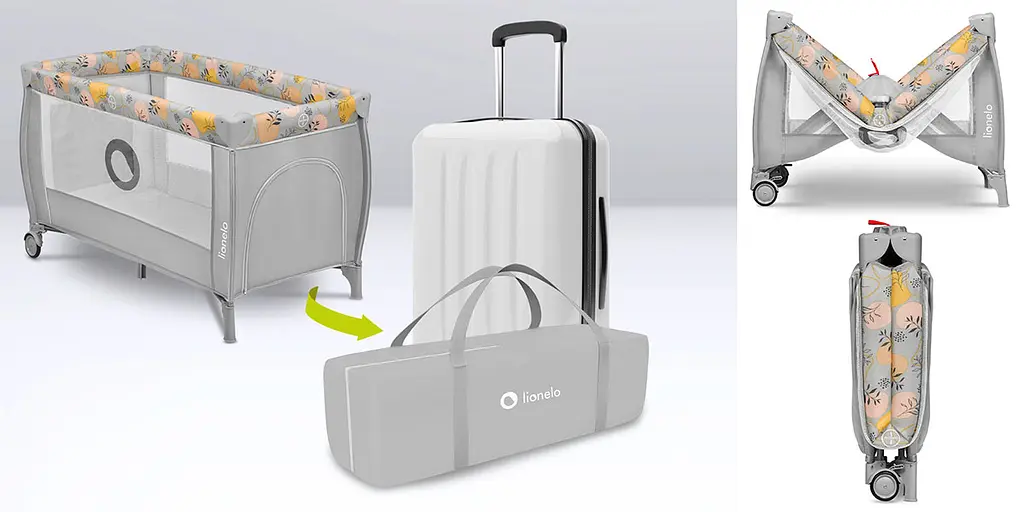 Манеж-кроватка Lionelo Stefi Plus Grey White, серо-белый (LO-STEFI PLUS GREY WHITE) - фото 8