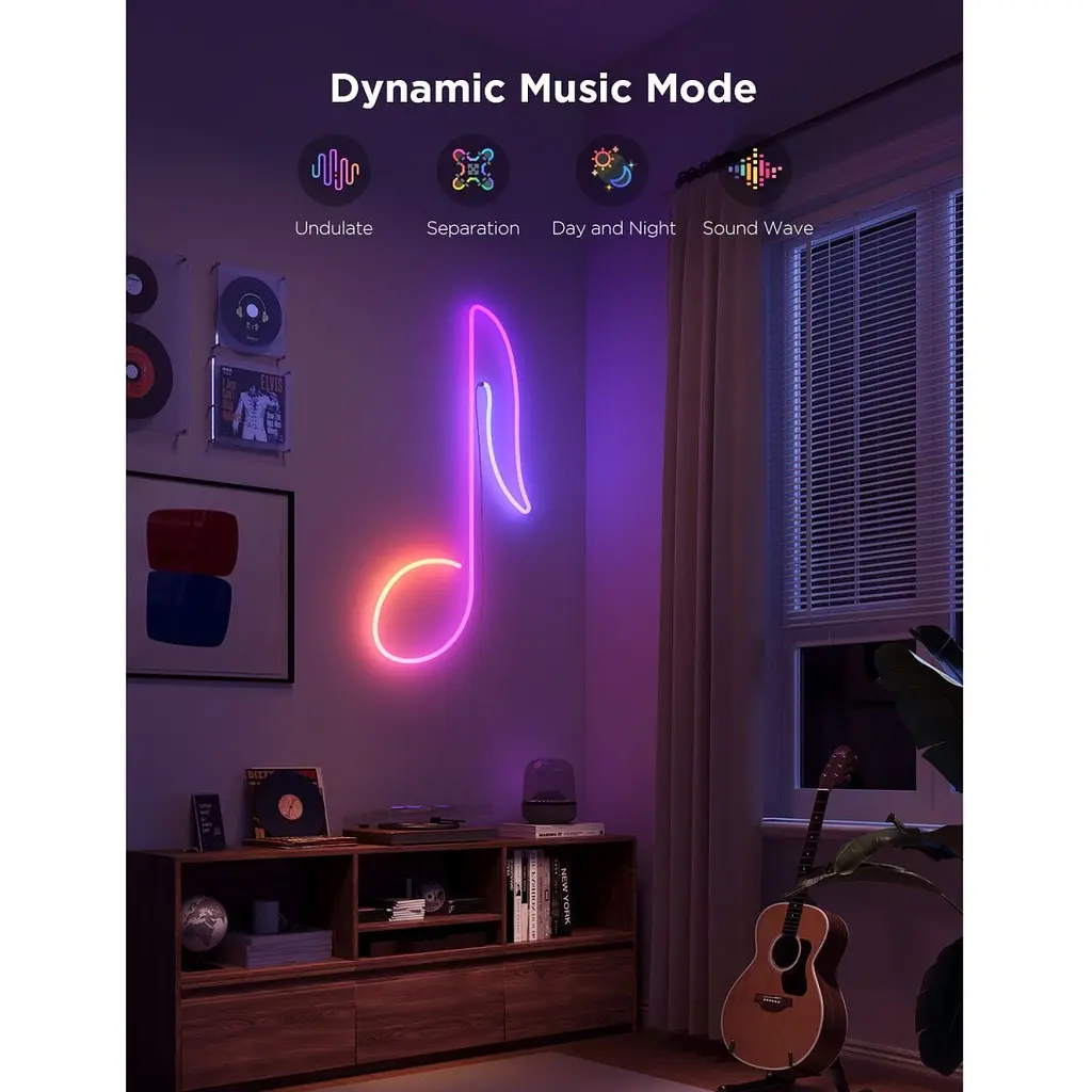 Світлодіодна стрічка Govee H61D5 Neon Rope Light 2 RGBIC 5м White (H61D5301) [155445] - фото 6