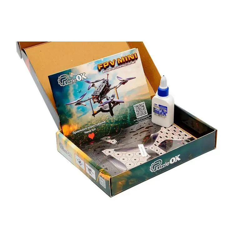 Деревянный 3D конструктор FPV Mini Puz-00953, 95 деталей - фото 3