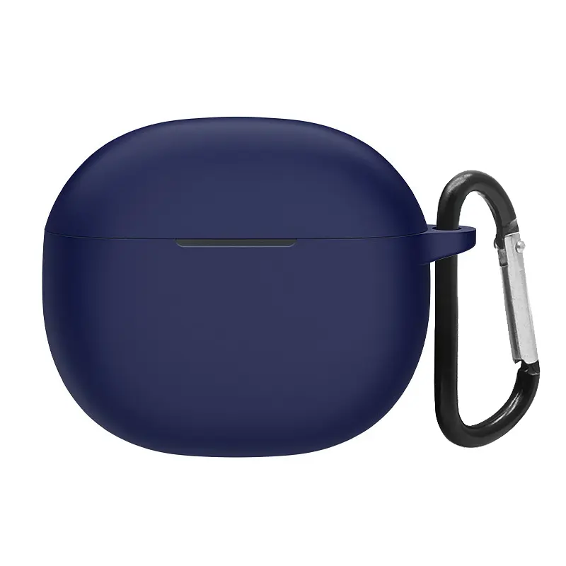 Силіконовий чохол для навушників Xiaomi Redmi Buds 4 Active, Hang Case, синій, ультратонкий захисний кейс товщиною 2 мм, захист від подряпин, пилу та ударів, компактний, з карабіном для кріплення, ArmorStandart (ARM73540)