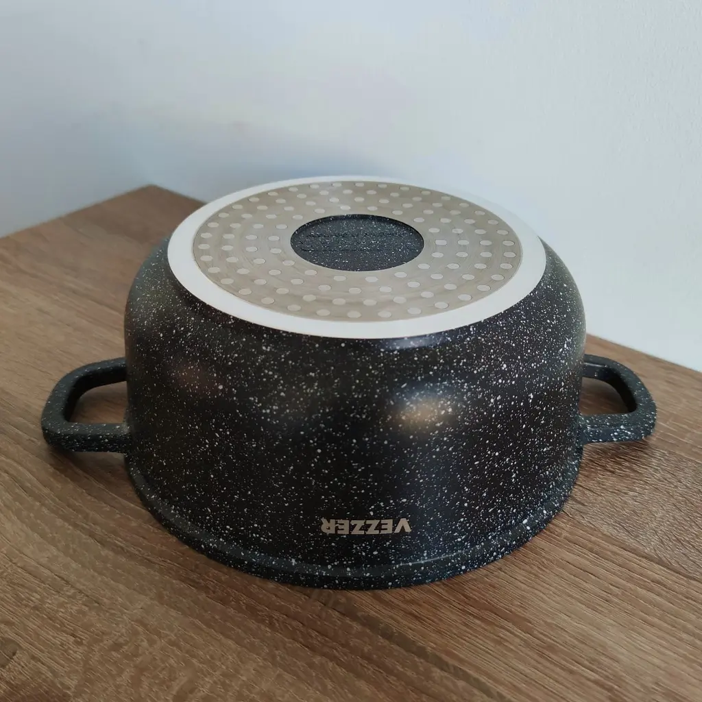 Каструля Vezzer з кришкою 22 см 3.5 л чорна (VZ8039) - фото 7