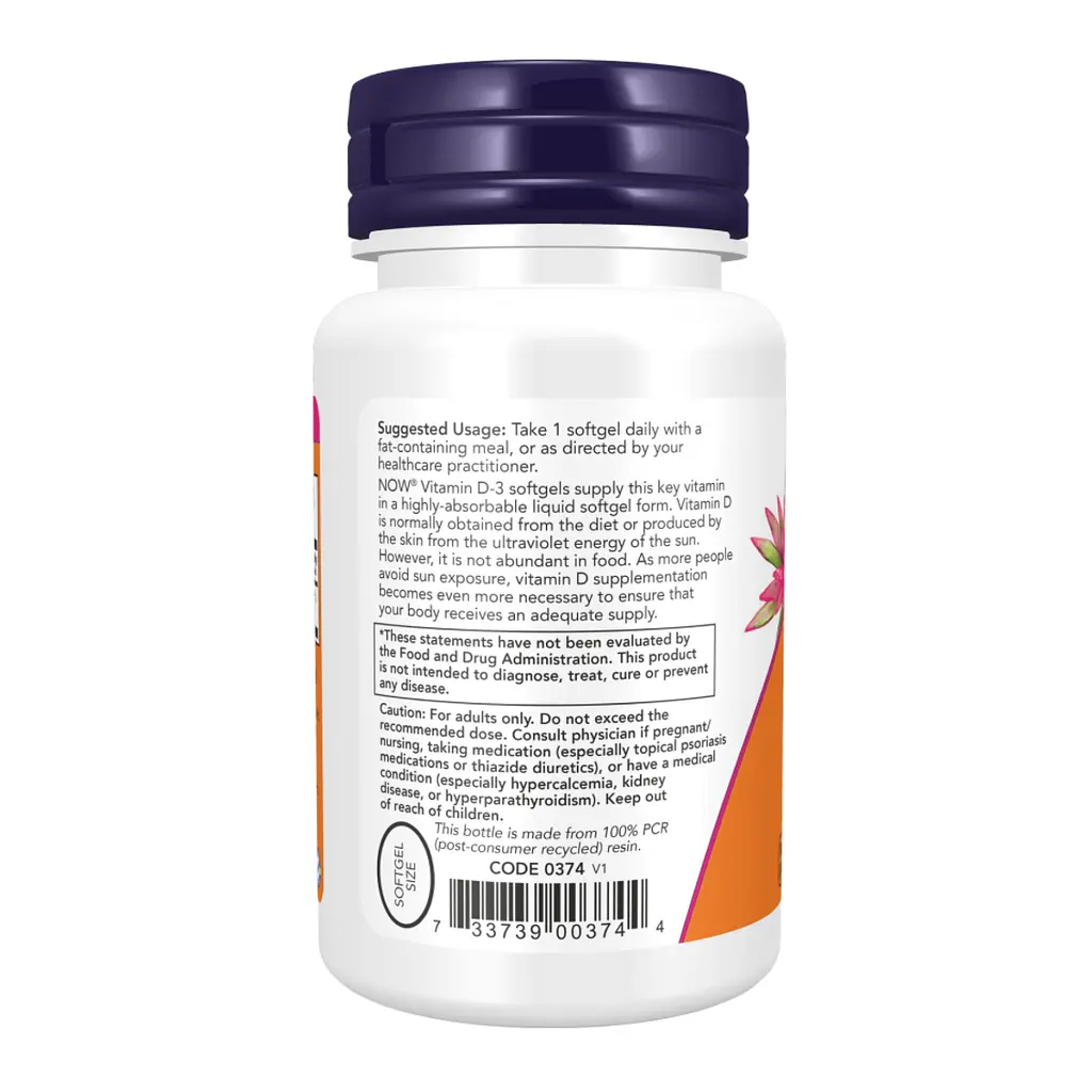 Вітаміни VIT D-3 5000 IU - 30 sgels - фото 3