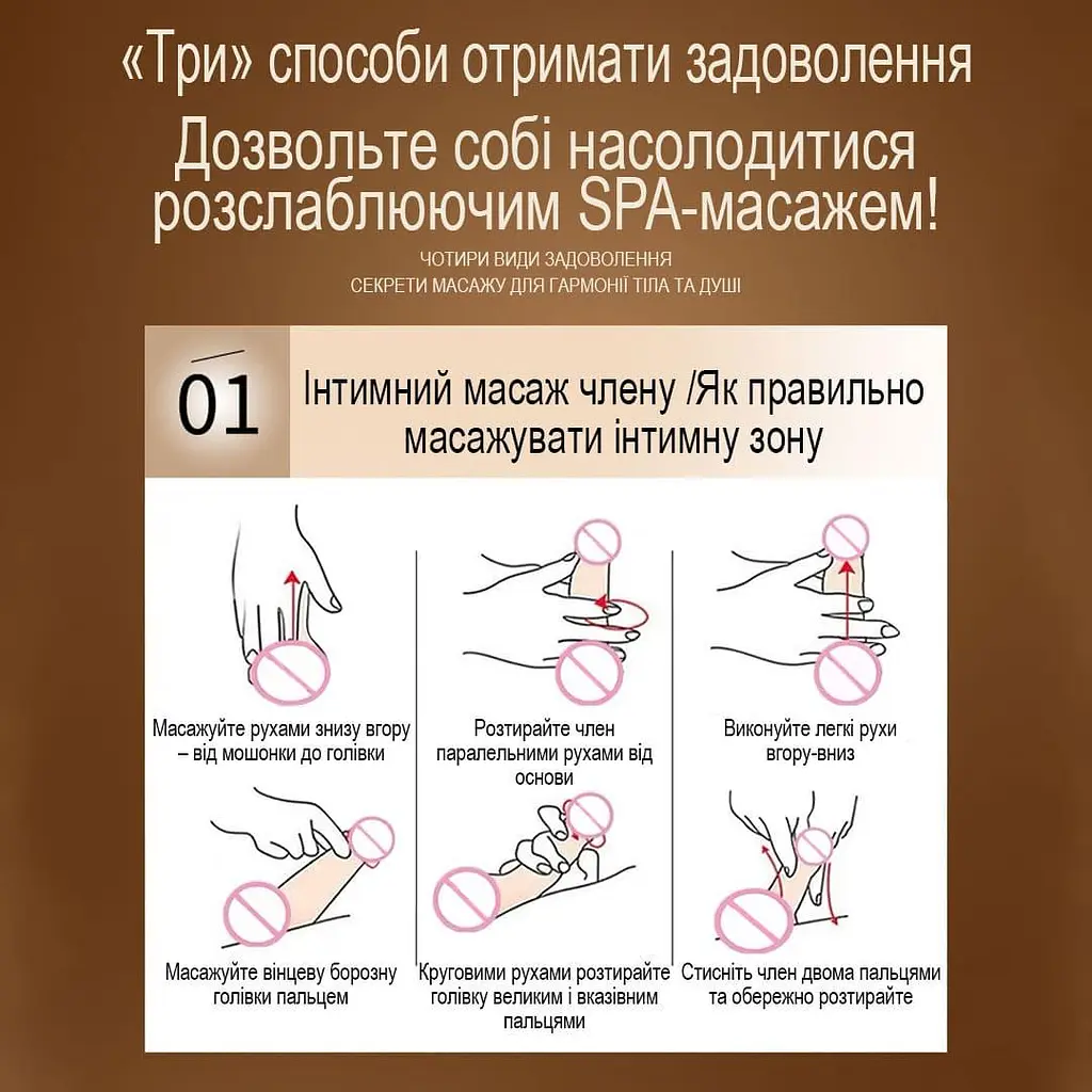 Масажна олія для еротичного масажу тривалого ковзання 30 мл - фото 4