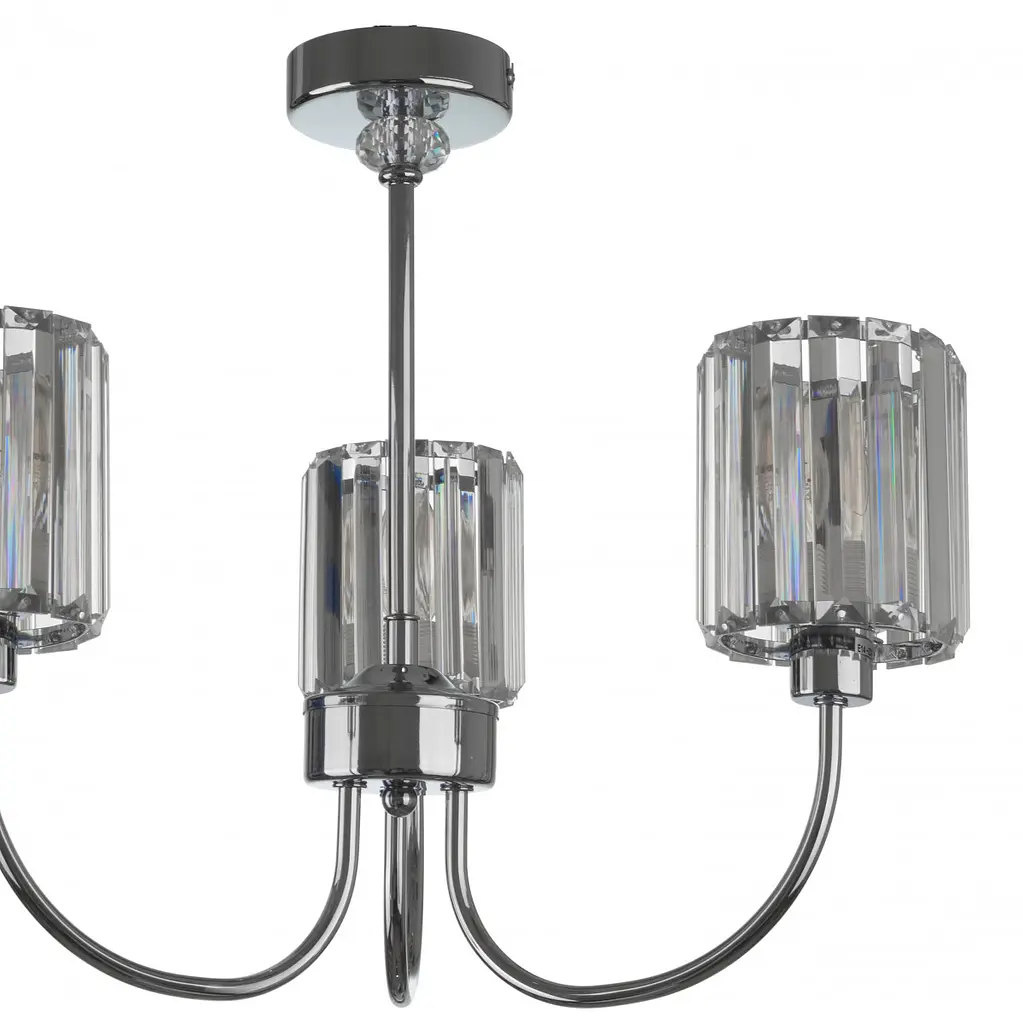 Люстра потолочная Brille E14 40W CH (BL-971C/3) - фото 6