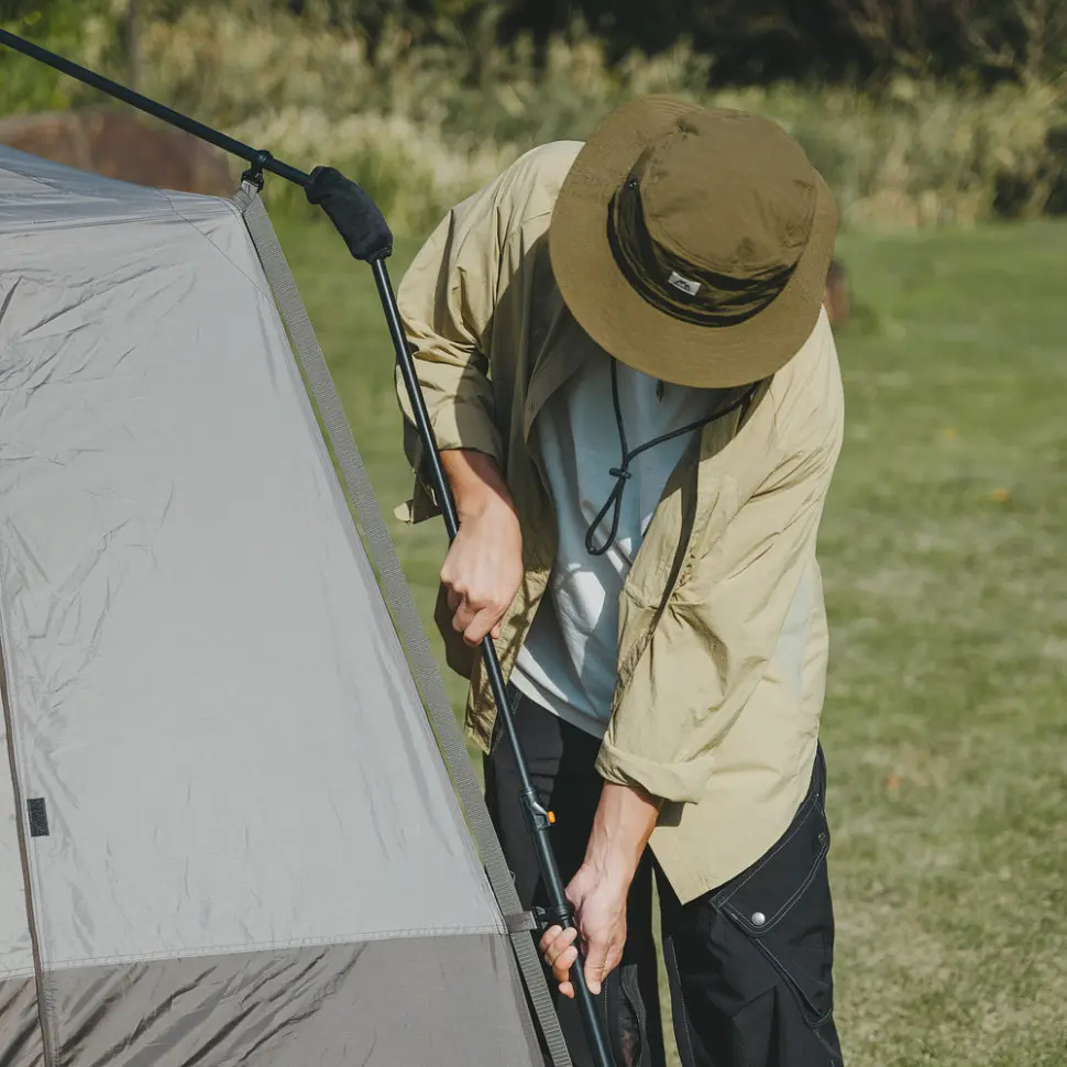 Намет чотиримісний для кемпінгу Naturehike Cape Series 5.2 (CNK2450WS037) сіро-коричневий - фото 8