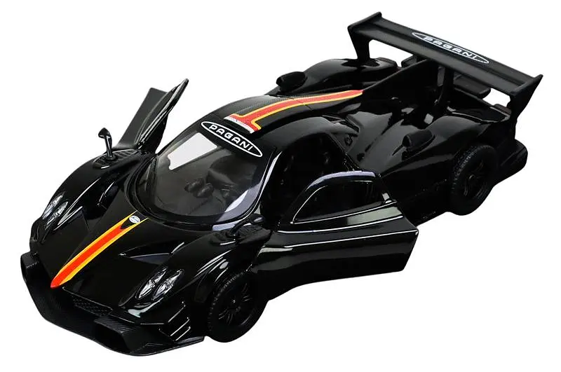 Іграшкова машинка гоночна Pagani Zonda Revolucion 1:32 Автопром світлозвукові ефекти металева 68314, в коробці 18x9x8 см - фото 4