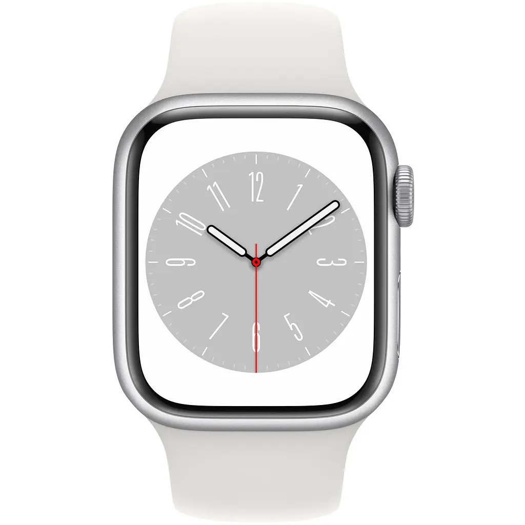 Смарт-годинник Apple Watch Series 8 45mm Silver Aluminum Case with White Sport Band S/M [MP6P3] [81958] - фото 2