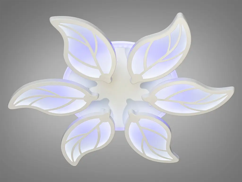 Стельовий світильник LED Diasha 8028/6WH, 105W, 3200K-6000K, акрил, сучасний стиль з диммером - фото 2