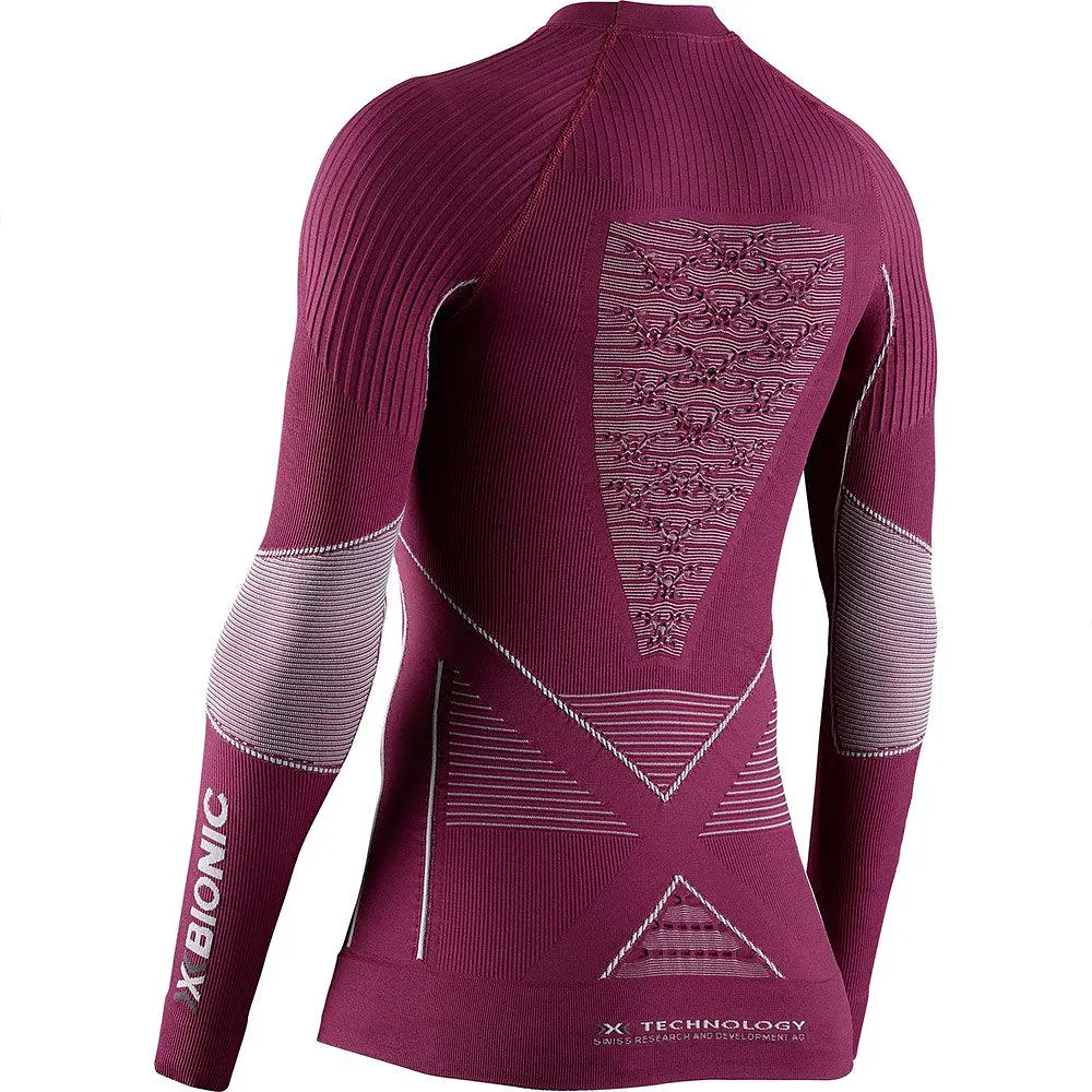 Термофутболка X-Bionic Energy Accumulator 4.0 Melange Shirt Round Neck Long Sleeve Women L Бордовый (1068-EA-WT41W19W L G144) - фото 2