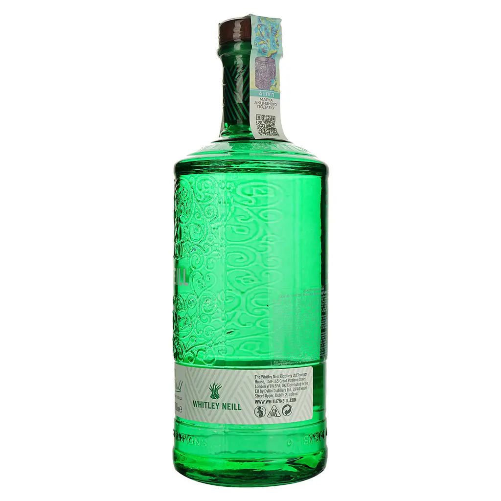 Джин Whitley Neill Aloe & Cucumber, 43%, 0,7 л - фото 4