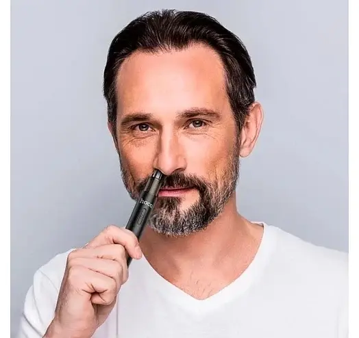 Тример для носа Hoco HP34 Electric Nose Hair Trimmer Black - фото 6