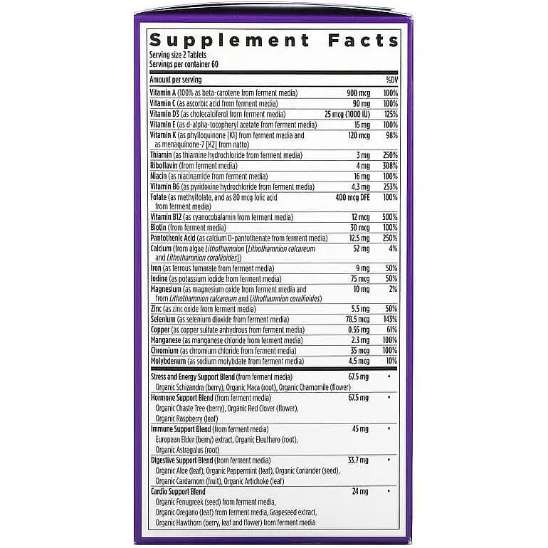 Мультивітаміни для жінок New Chapter Every Woman Multivitamin 120 таблеток - фото 4