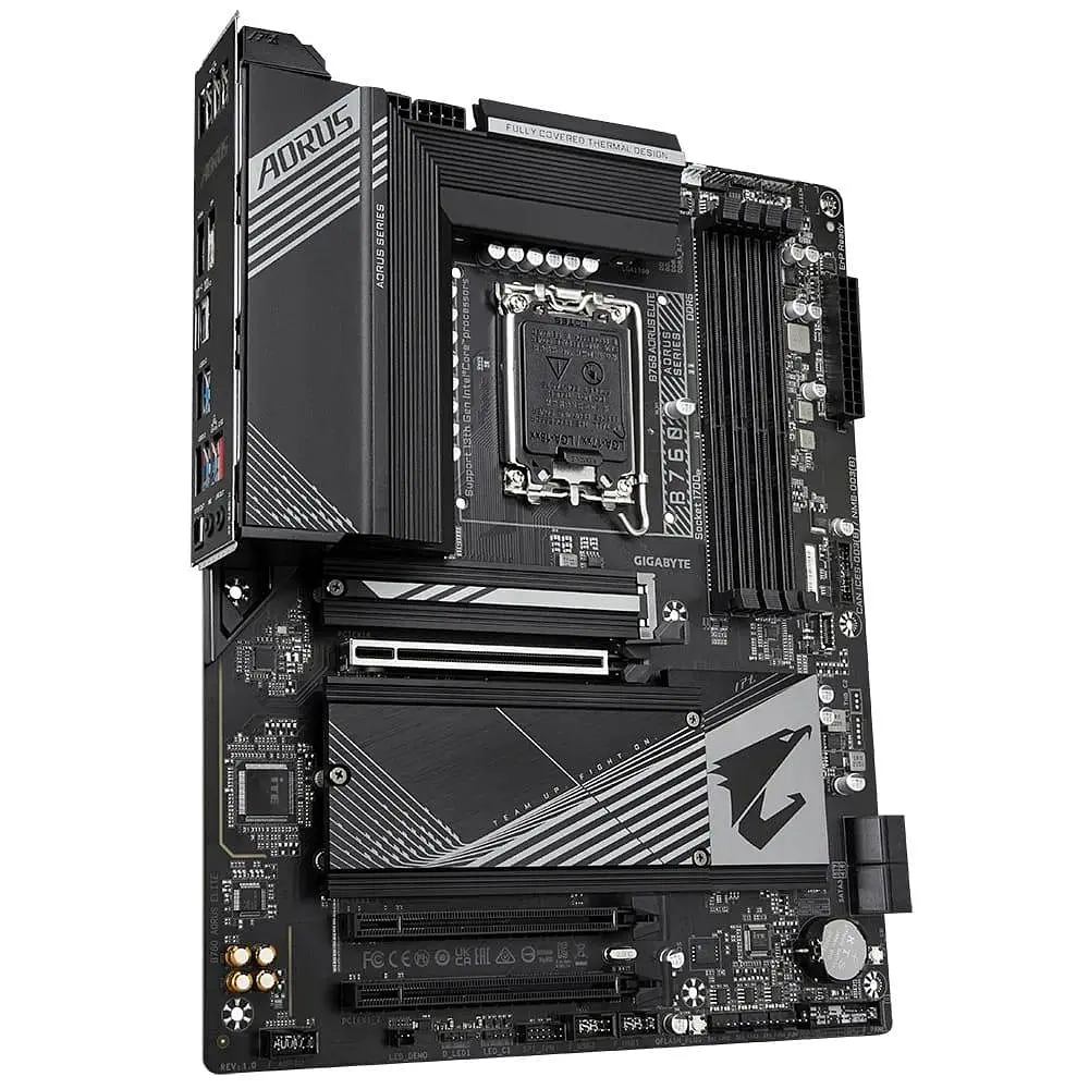 Материнська плата Gigabyte B760 AORUS ELITE (B760 AORUS ELITE) (Socket 1700, Intel B760, ATX) Б/в - фото 2
