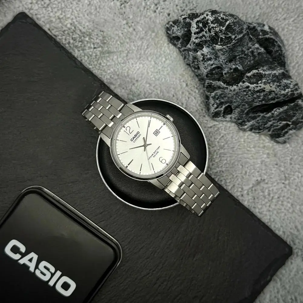 Чоловічий годинник Casio MTS-110D-7A Сріблястий ( AT1141-0119 ) - фото 5