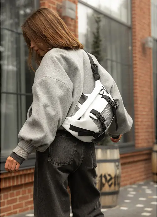 Велика жіноча поясна сумка бананка Sambag 38х21 см sum0027225 - фото 3