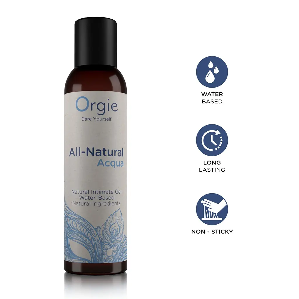 Лубрикант на водній основі Orgie All Natural Acqua, 150 мл, нелипкий, гладенький, натуральний склад - фото 3