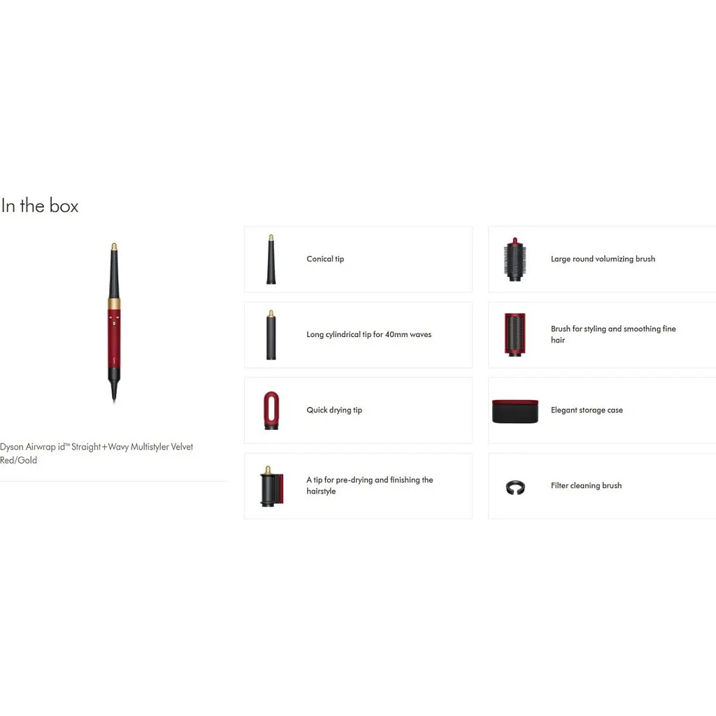 Фен-стайлер Dyson Airwrap Multi-Styler and Dryer Straight to Wavy Velvet Red/Gold (596926-01) [126832] - фото 4
