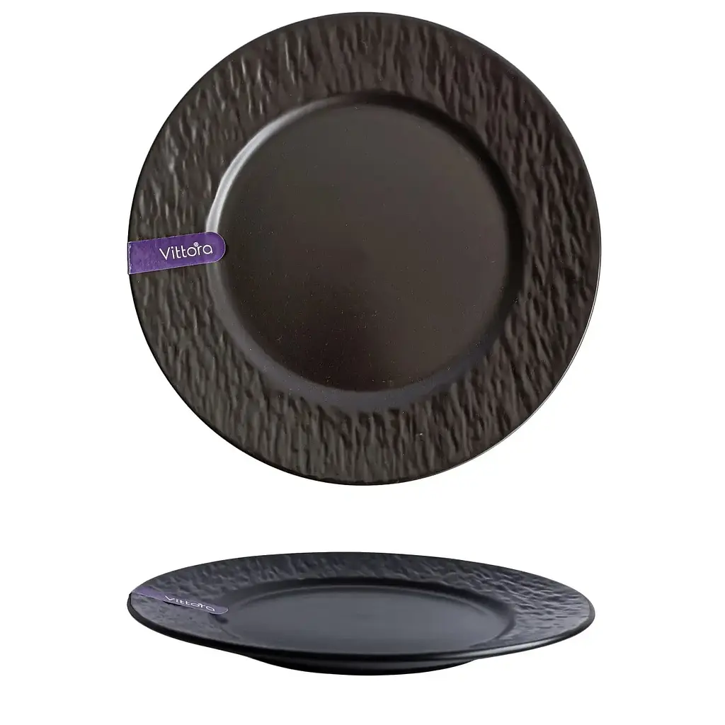 Тарілка обідня Vittora Graphene Night VT-P-1260GN 260 мм (156632)