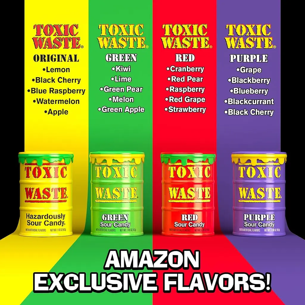 Кислі льодяники Toxic Waste Color Drums MIX, 168 г - фото 6