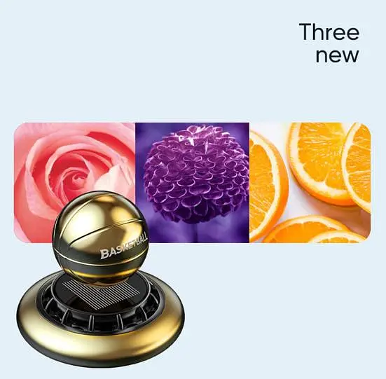 Ароматизатор автомобільний М'яч B4 на сонячній батареї - фото 5