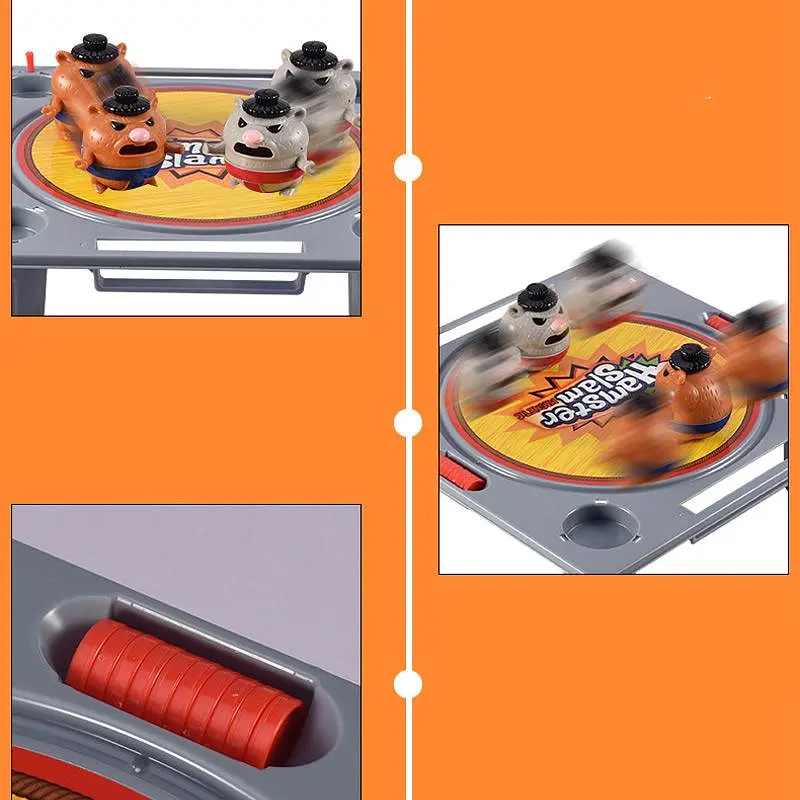 Настольная интерактивная игра Ummi 10818 Hamster Slam Grey - фото 4