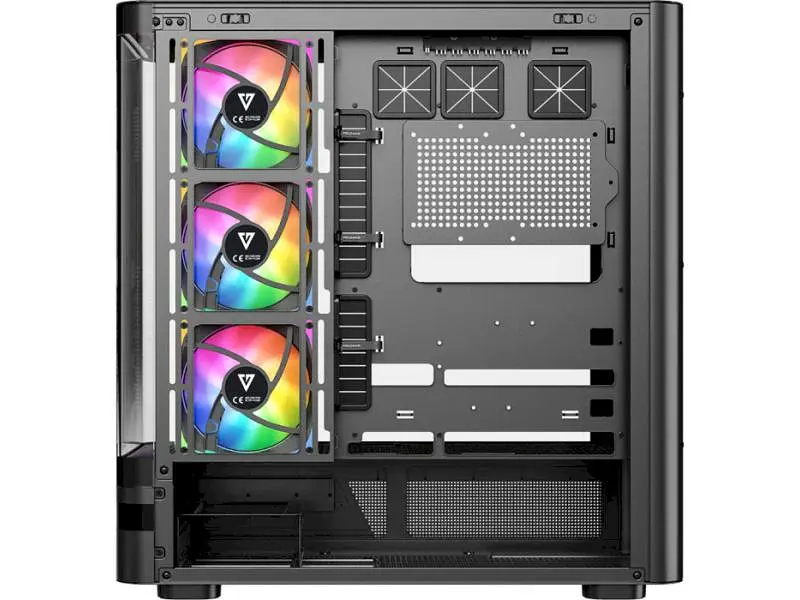 Корпус MODECOM VOLCANO AQ200 ARGB MIDI BLACK (MC-A-AQ200-4FA-B) - фото 4