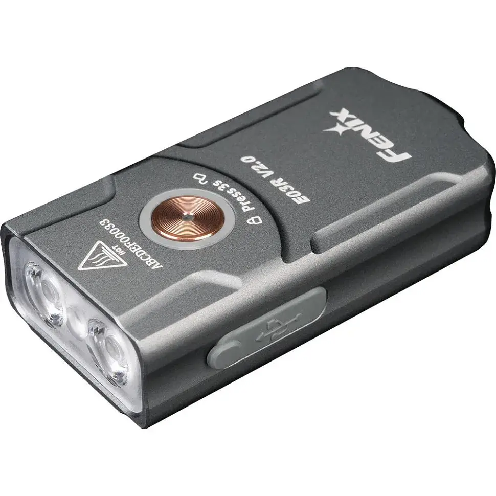 Ліхтар Fenix E03R V2.0 Grey (E03RV20GR)