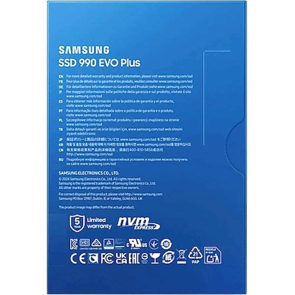 SSD накопичувач Samsung 990 EVO Plus 1 TB (MZ-V9S1T0BW) - фото 6