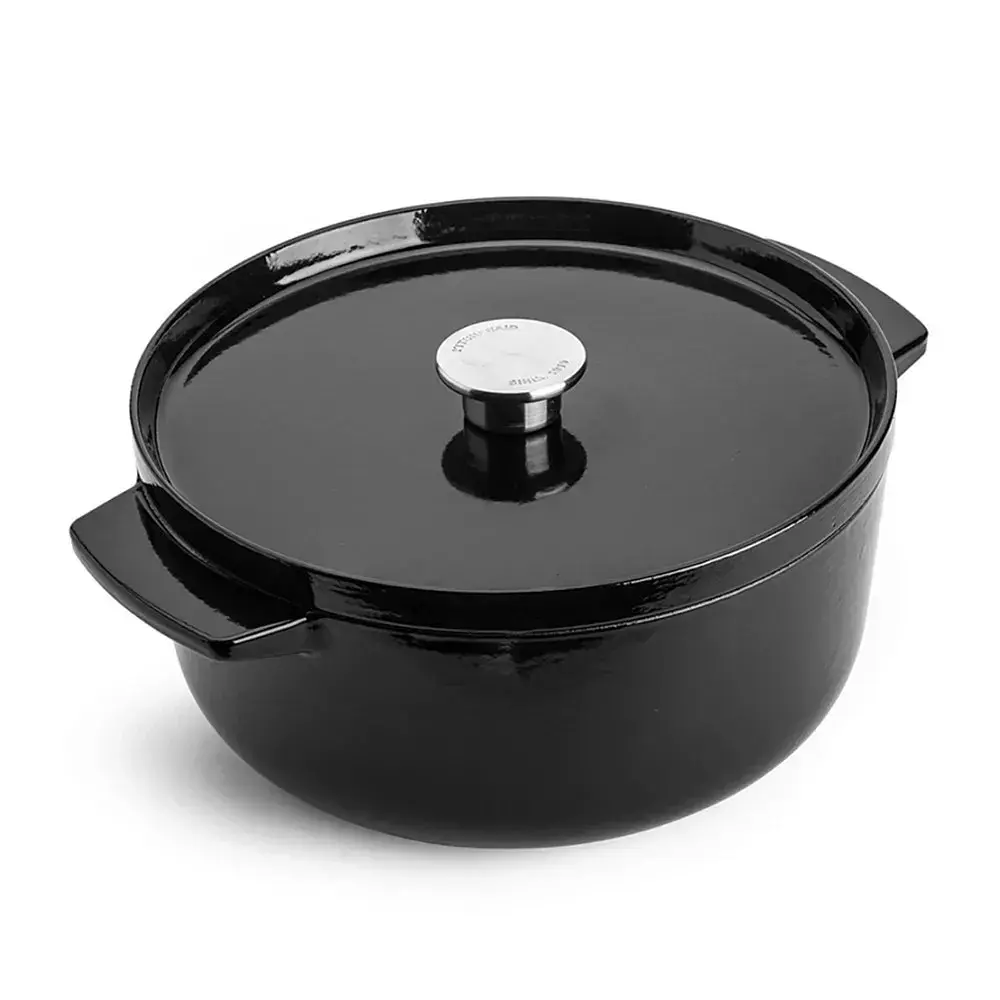 Каструля чавунна з кришкою KitchenAid 26 см 5,2 л чорна (CC006061-001)