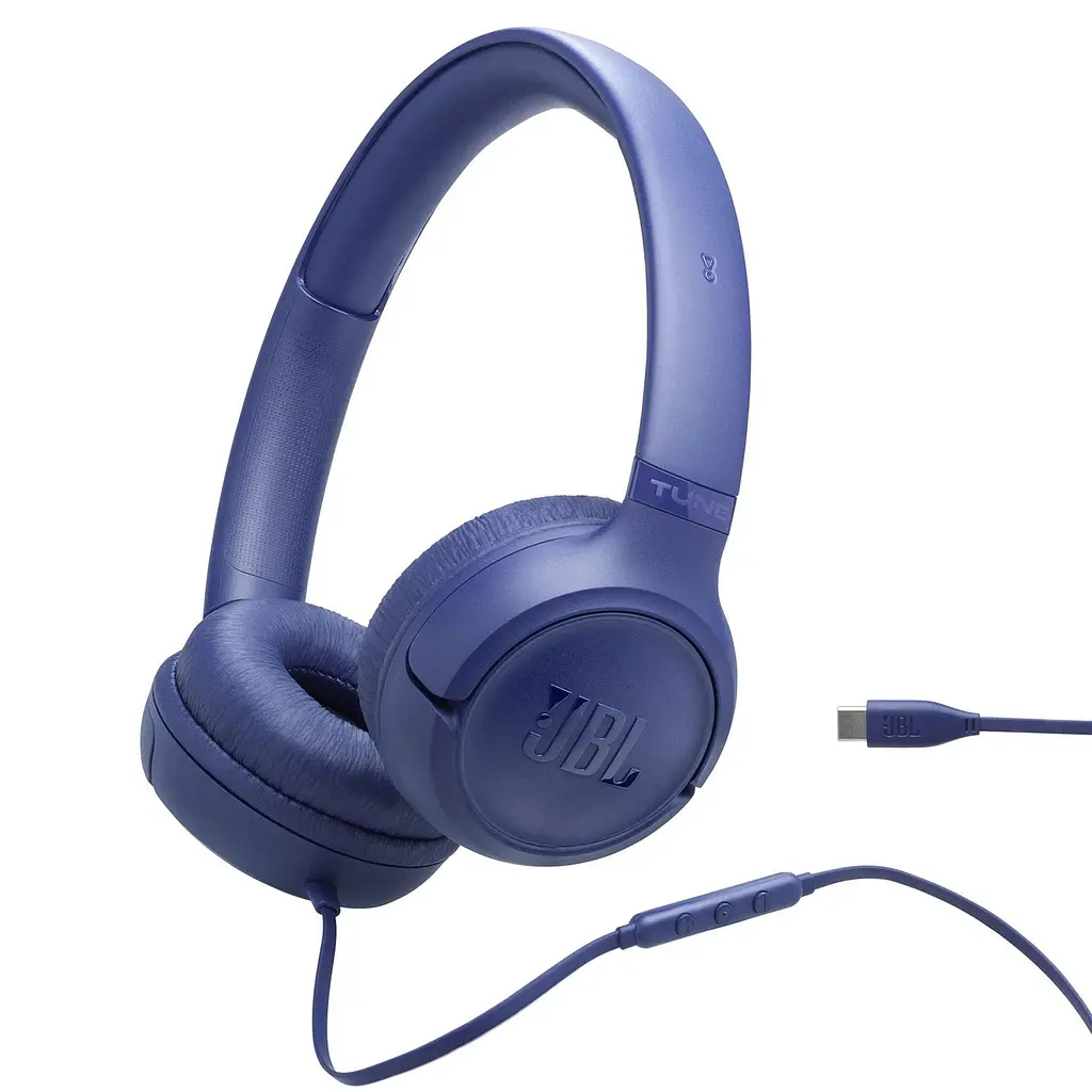 Гарнiтура JBL Tune 530C Синій (JBLT530CBLU)