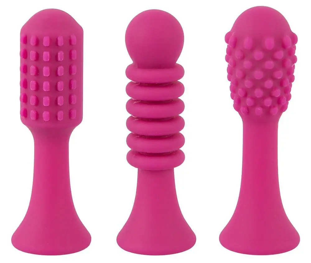 Кліторальний вібратор Sweet Smile Spot Vibrator With 3 Tips 17.9 см рожевий - фото 8