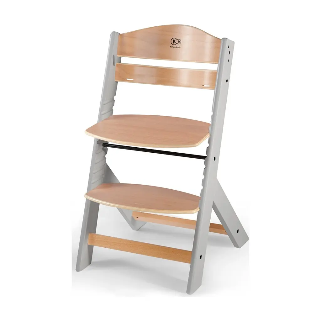Стілець для годування Kinderkraft Enock Gray Wood (5902533915095) - фото 4
