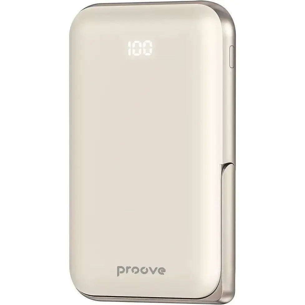 Портативный аккумулятор Proove Knight Magnetic 20W 10000mAh beige (PBGI20012214) - фото 2