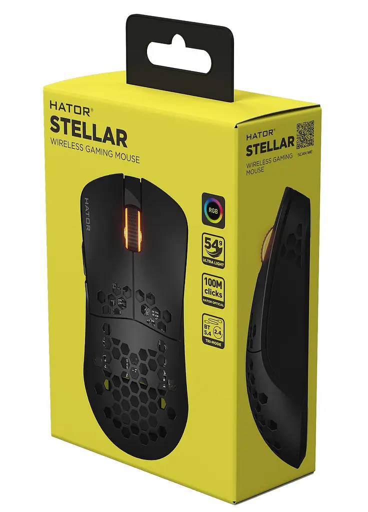 Мышь HATOR Stellar Wireless Black (HTM650) - фото 7