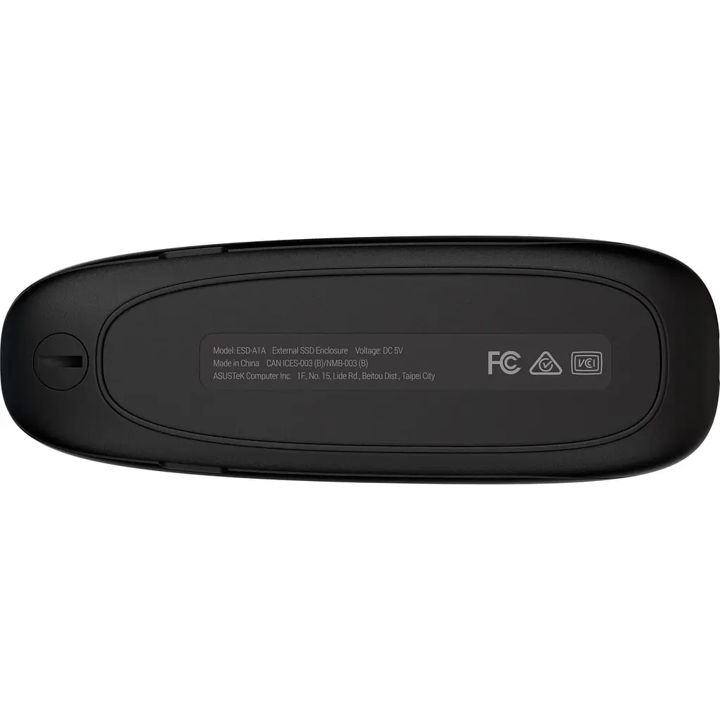 Зовнішня кишеня ASUS для SSD COBBLE/BLK/G/AS/ESD-A1A/BLK/G/ PCIe NVMe M.2 2230/2242/2260/2280 USB Type-C 3.2 Gen 2x1 (90DD02R0-M09000) - фото 3