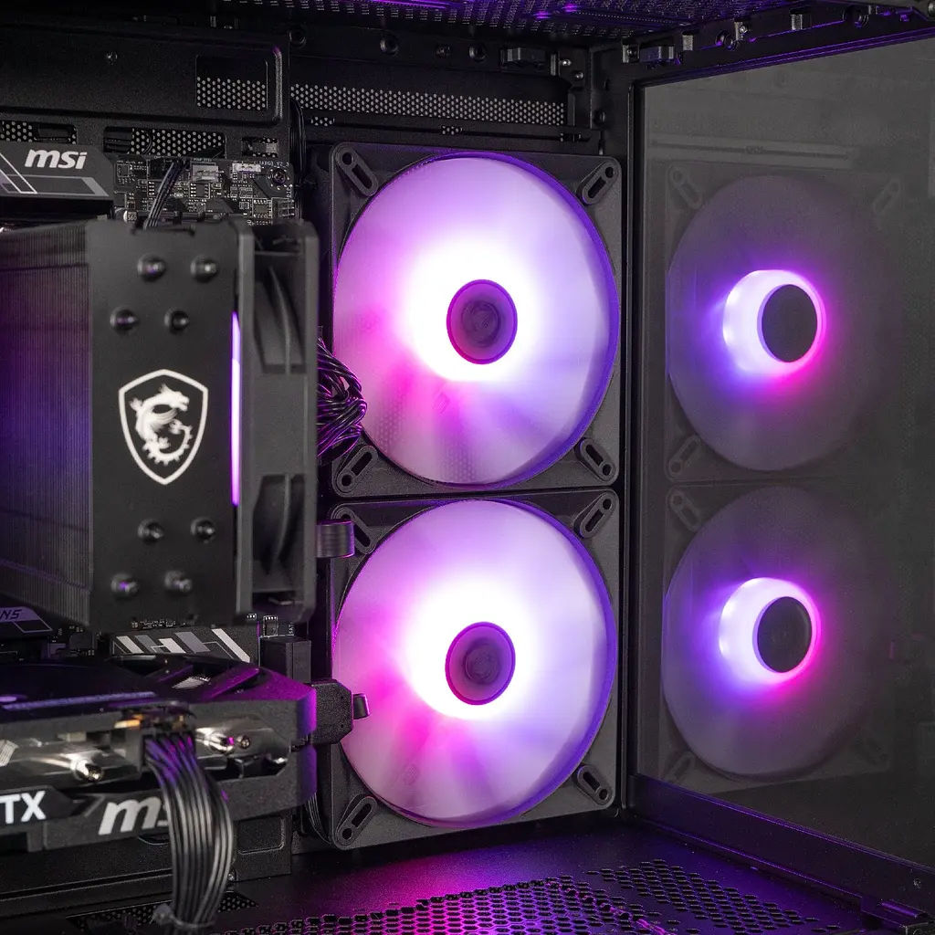Комп'ютер Dragon Lucky Spectre Powered_by MSI (RTX 5060 - R5 7500F) Black / AMD Ryzen 5 7500F (3.7-5.0), 6 ядер / NVIDIA GeForce RTX 5060 / 32 ГБ (DDR5) / 1024 ГБ (SSD) - фото 8