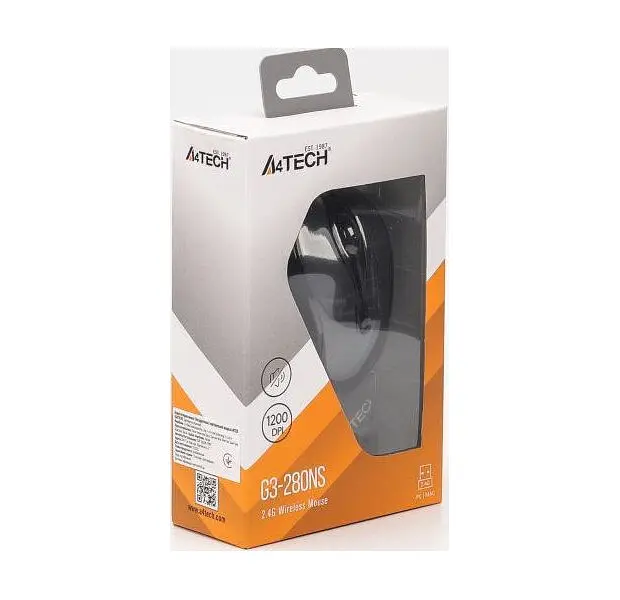 Миша A4-Tech G3-280NS USB Glossy Grey - фото 5