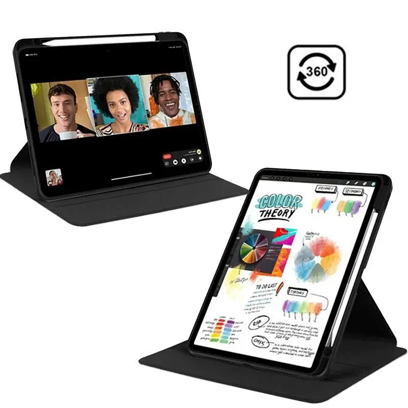 Чехол TPUCristal Pen holder 360 Lenovo Tab M11 TB330/Xiaoxin Pad 2024 TB331 Светло-розовый - фото 4
