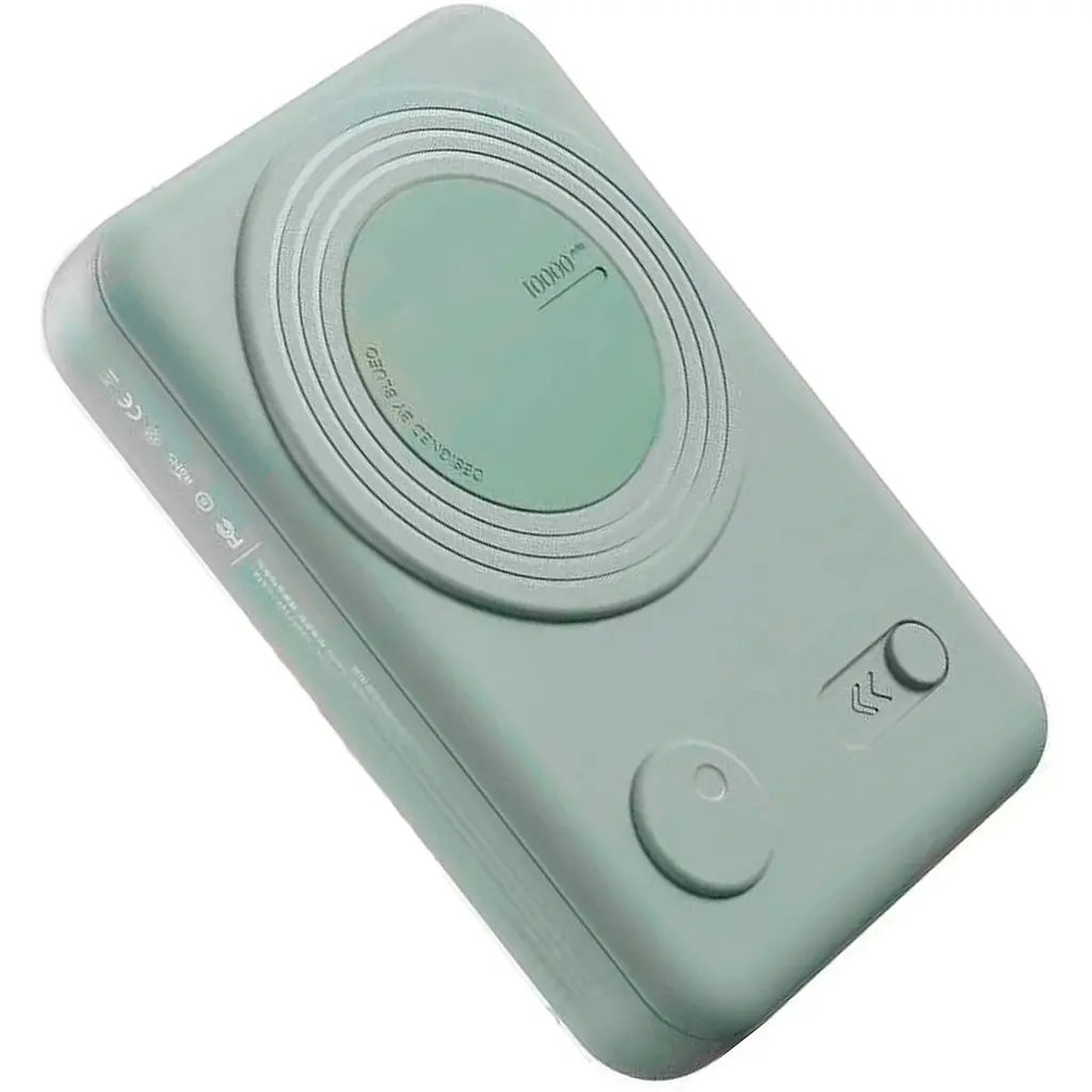Зовнішній акумулятор Blueo Magnetic Wireless Power Bank With Stand 20W 10000mAh Mint (P010GRNS) [105994] - фото 2