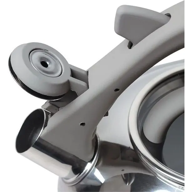 Чайник Kamille 2.8 л зі свистком 0687A (KM-0687A-GY) - фото 2