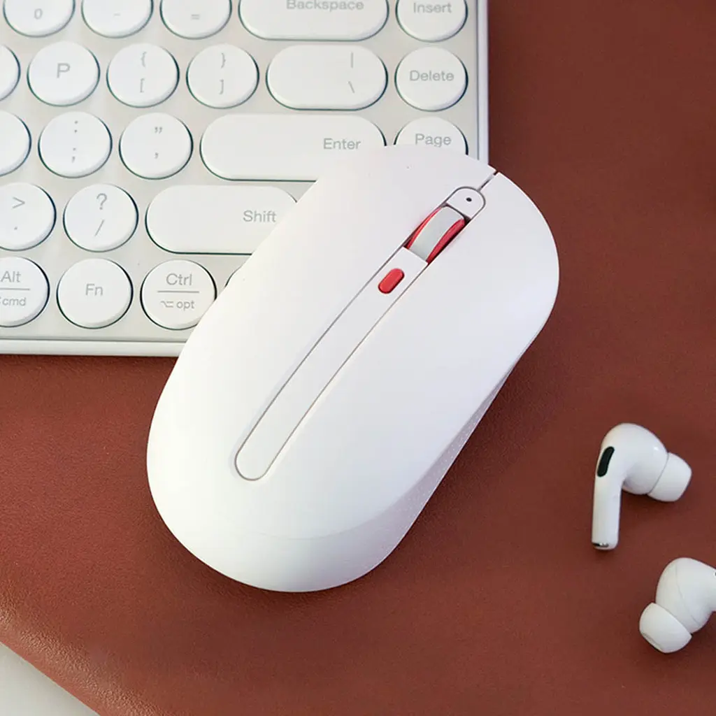 Бездротова миша XiaomiMiiiW Wireless Mute Mouse MWMM01 White - фото 2