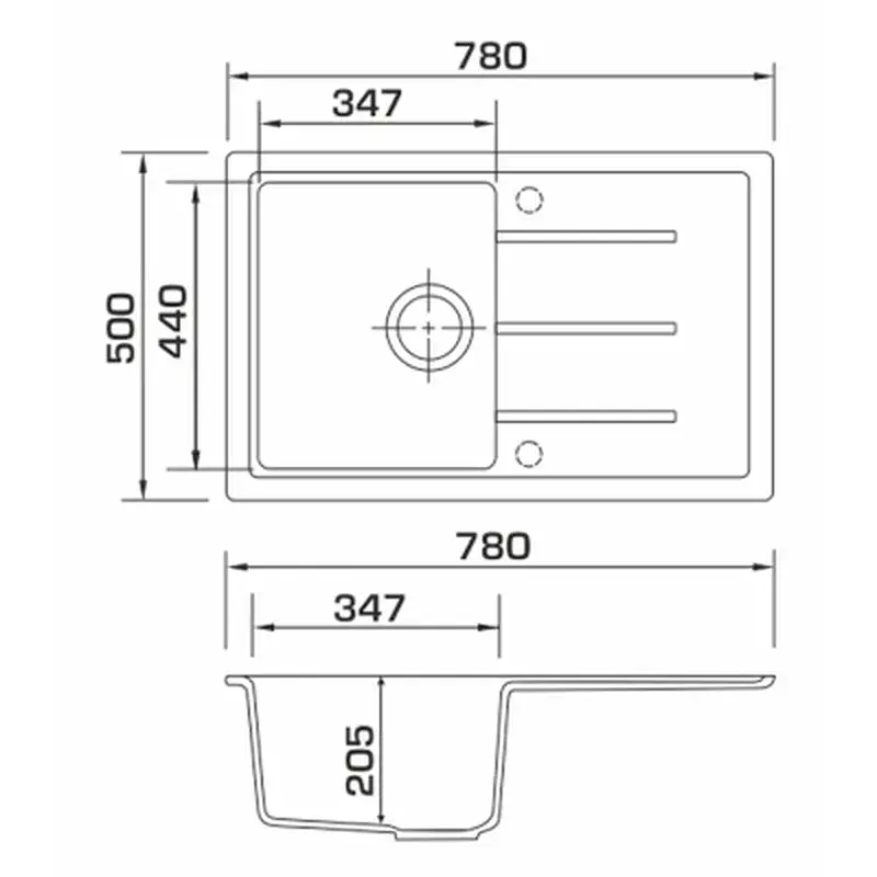 Мийка кухонна GRANADO TOLEDO gris (gr2108) - фото 8