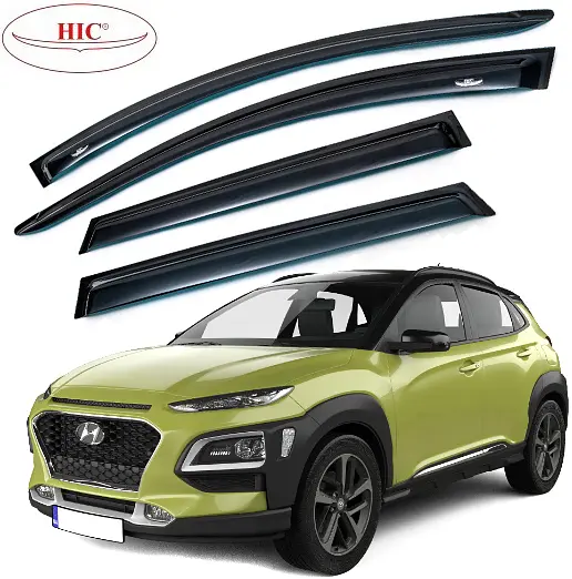 Дефлектори вікон вітровики HIC для Hyundai Kona 2019- Оригінал (HY55)
