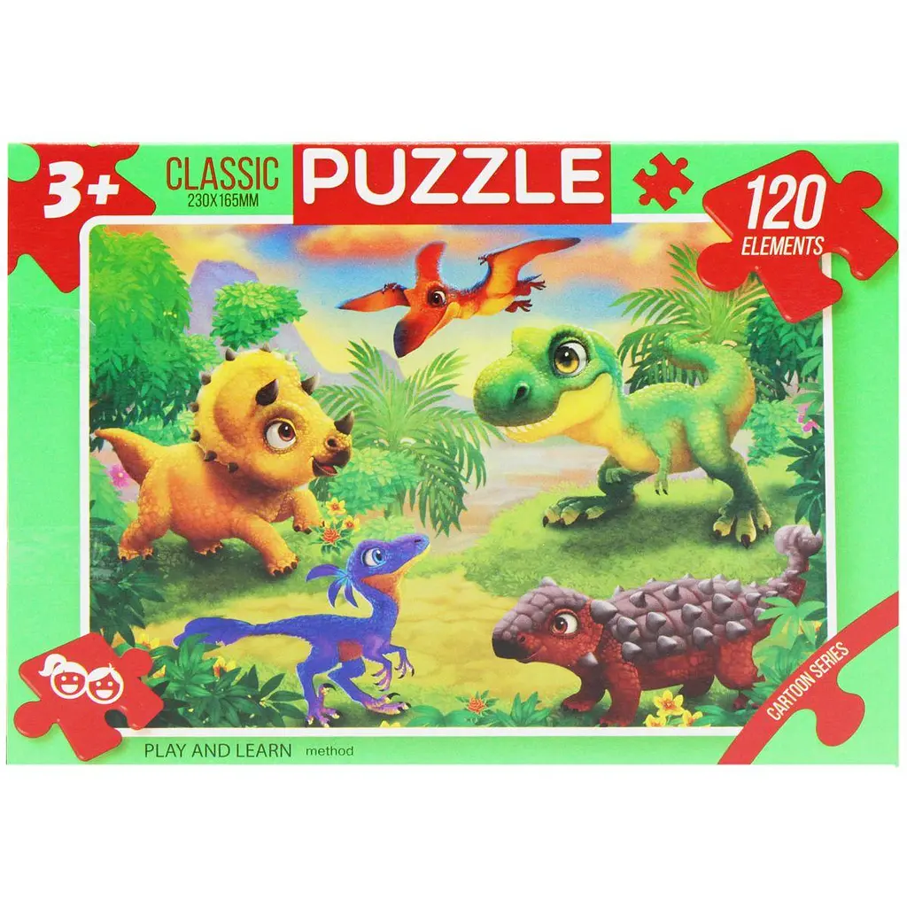 Пазли "Динозаври", 120 елементів Dankotoys