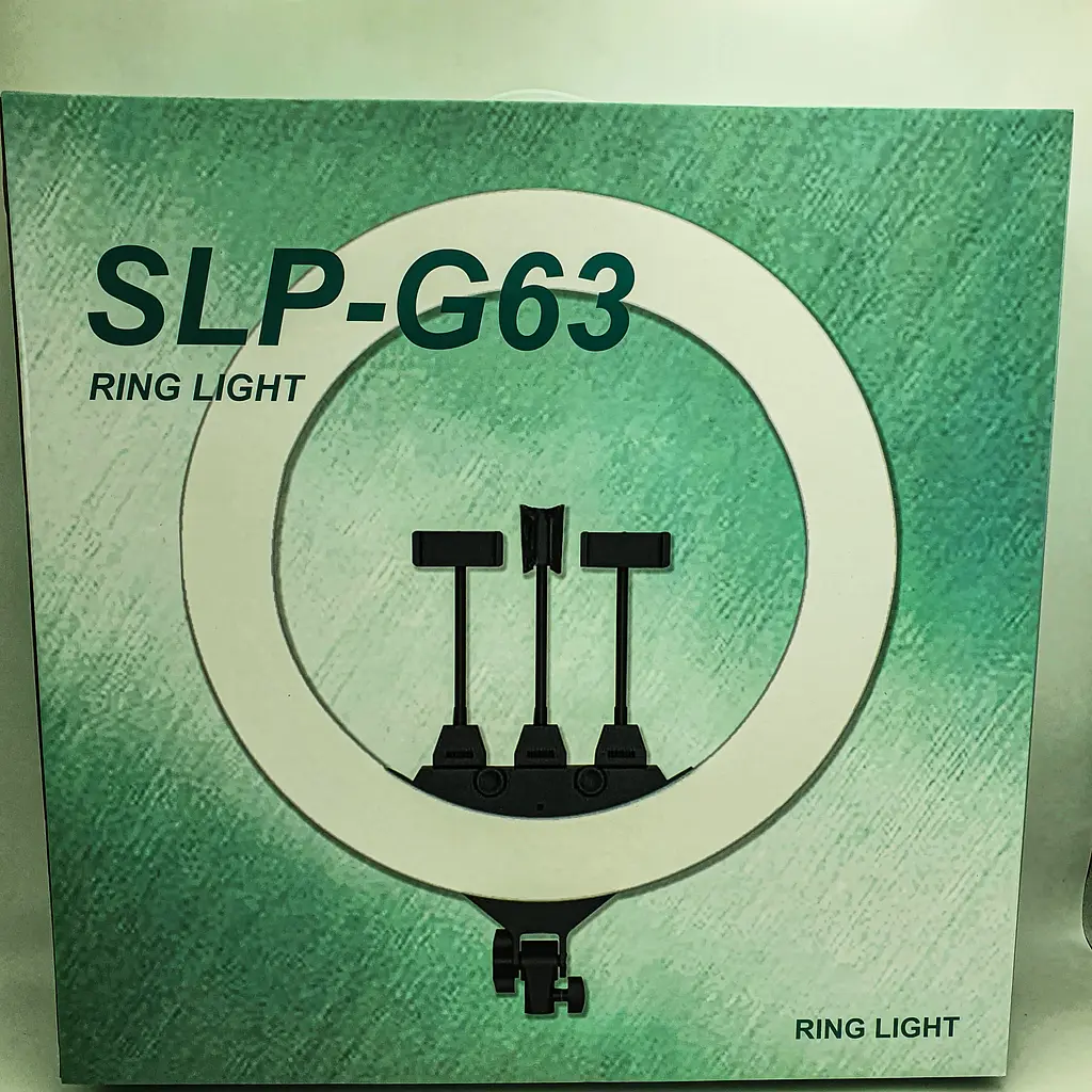 Кільцева LED лампа 55см 55W на 3 утримувачі для телефону 3 режими світіння сумка пульт Ring Light SLP-G63 - фото 12