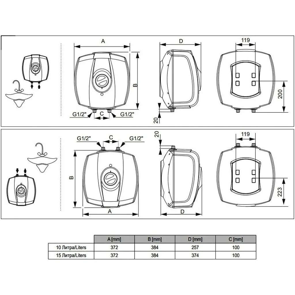 Бойлер Tesy SimpatEco GCA 1015 M54 RC (305921) [125733] - фото 5
