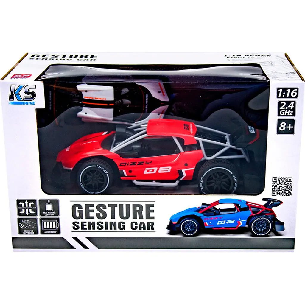 Машинка на радіокеруванні Sulong Toys 1:16 Gesture Sensing Dizzy Red (SL-285RHR) [114152] - фото 8