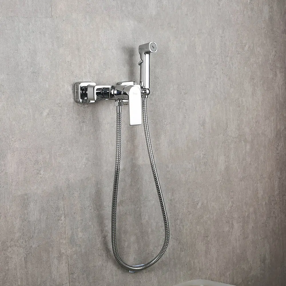 Змішувач для гігієнічного душу зовнішнього монтажу 150 мм Frap F2071, Хром - фото 2